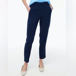 Like New Navy Blue J. Crew Jamie Pull On Tapered Leg Ankle Length Pant, Size 10